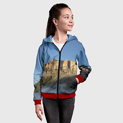 Толстовка на молнии детская Гора Метиген, цвет: 3D-красный — фото 2