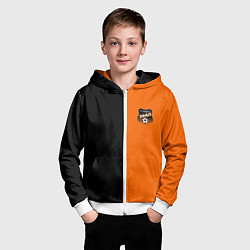 Толстовка на молнии детская ФК Урал - два цвета, цвет: 3D-белый — фото 2