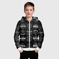 Толстовка на молнии детская Easter holidays, цвет: 3D-белый — фото 2