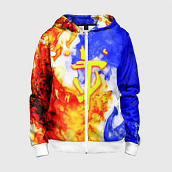 Детская толстовка на молнии Doom битва огня