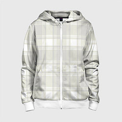 Детская толстовка на молнии Checked white completely