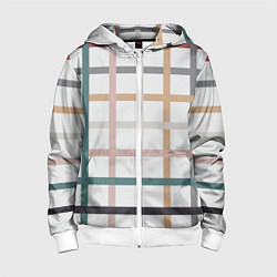 Детская толстовка на молнии Плетенка пастельная