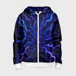 Детская толстовка на молнии Разряд молнии текстура