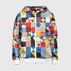Детская толстовка на молнии Геометрический балаган