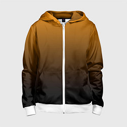 Детская толстовка на молнии Orange gradient