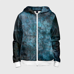 Детская толстовка на молнии Абстракция - dark blue