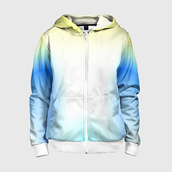 Детская толстовка на молнии Color yellow blue white