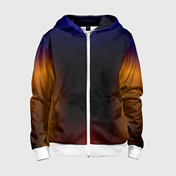 Детская толстовка на молнии Color black red blue