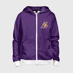 Толстовка на молнии детская NBA Lakers, цвет: 3D-белый