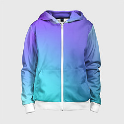 Детская толстовка на молнии Color multi-colored gradient