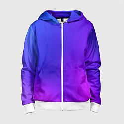 Детская толстовка на молнии Color multicolored gradient