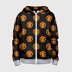 Детская толстовка на молнии Manchester United Pattern