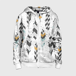 Детская толстовка на молнии Перья