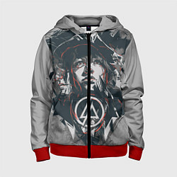 Толстовка на молнии детская Linkin Park: My Style, цвет: 3D-красный