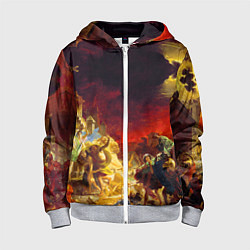 Детская толстовка на молнии Брюллов Последний день Помпеи