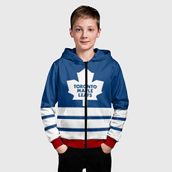Толстовка на молнии детская Toronto Maple Leafs, цвет: 3D-красный — фото 2