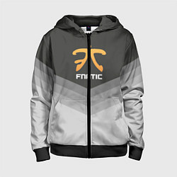 Толстовка на молнии детская Fnatic Uniform, цвет: 3D-черный