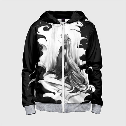 Детская толстовка на молнии Hatsune Miku / 3D-Меланж – фото 1