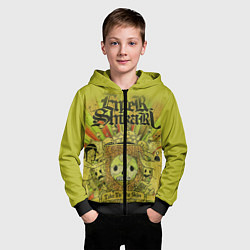 Толстовка на молнии детская Enter Shikari: Take to the skies, цвет: 3D-черный — фото 2