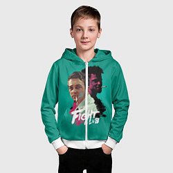 Толстовка на молнии детская Fight Club Stories, цвет: 3D-белый — фото 2