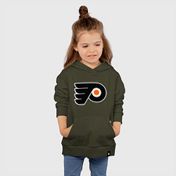 Толстовка детская хлопковая Philadelphia Flyers, цвет: хаки — фото 2