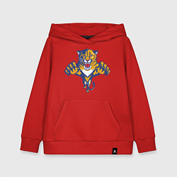 Толстовка детская хлопковая Florida Panthers, цвет: красный