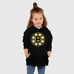 Толстовка детская хлопковая Boston Bruins, цвет: черный — фото 2