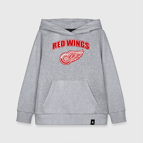 Детская толстовка-худи Detroit Red Wings / Меланж – фото 1