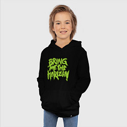 Толстовка детская хлопковая Bring me the horizon, цвет: черный — фото 2