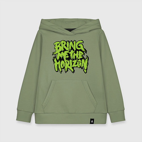 Детская толстовка-худи Bring me the horizon / Авокадо – фото 1