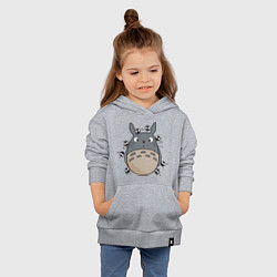 Толстовка детская хлопковая Тоторо, цвет: меланж — фото 2