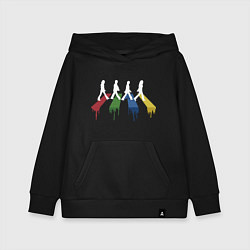 Толстовка детская хлопковая Beatles Color, цвет: черный