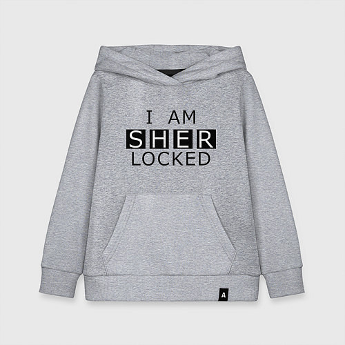 Детская толстовка-худи I am Sherlocked / Меланж – фото 1