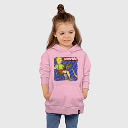 Толстовка детская хлопковая The Offspring: Americana, цвет: светло-розовый — фото 2