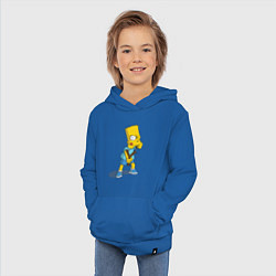 Толстовка детская хлопковая Bart Bully, цвет: синий — фото 2