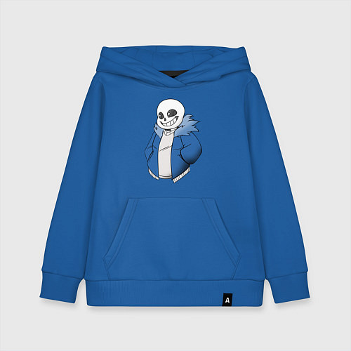 Детская толстовка-худи Sans / Синий – фото 1