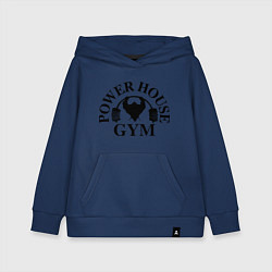 Толстовка детская хлопковая Power House Gym, цвет: тёмно-синий