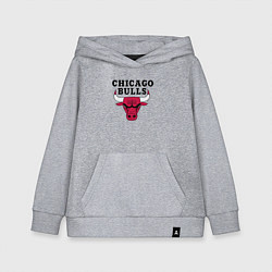 Толстовка детская хлопковая Chicago Bulls, цвет: меланж