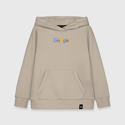 Толстовка детская хлопковая Google, цвет: миндальный