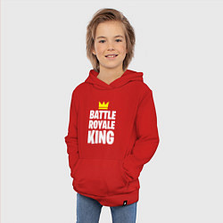 Толстовка детская хлопковая Battle Royale King, цвет: красный — фото 2