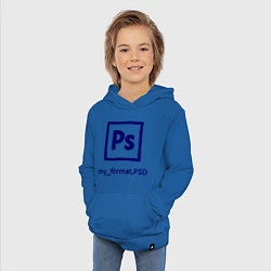 Толстовка детская хлопковая Photoshop, цвет: синий — фото 2