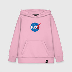 Толстовка детская хлопковая NASA N7, цвет: светло-розовый