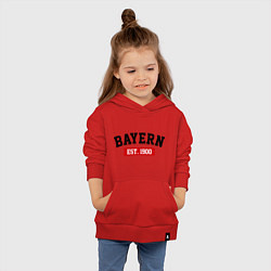 Толстовка детская хлопковая FC Bayern Est. 1900, цвет: красный — фото 2
