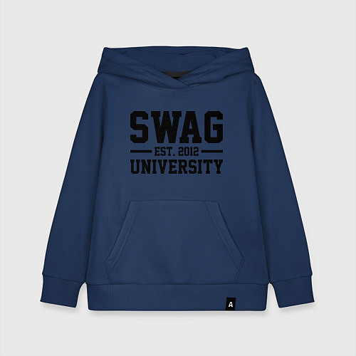 Детская толстовка-худи Swag University / Тёмно-синий – фото 1