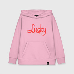 Детская толстовка-худи Lucky logo