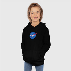 Толстовка детская хлопковая NASA: Masa, цвет: черный — фото 2