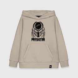Толстовка детская хлопковая Predator Mask, цвет: миндальный