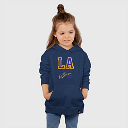 Толстовка детская хлопковая Lebron 23: Los Angeles, цвет: тёмно-синий — фото 2