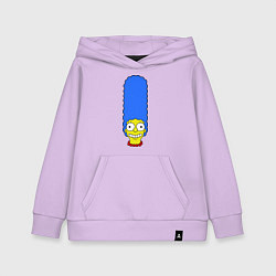 Толстовка детская хлопковая Marge Face, цвет: лаванда