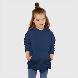 Толстовка детская хлопковая Губы с клубникой цвета тёмно-синий — фото 2